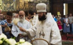 La fête de la Transfiguration du Christ: Exarque du Patriarche de Moscou en Europe occidentale a célébré la Divine liturgie en la cathédrale Saint Nicolas à Nice