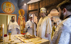 Le métropolite Nestor a célébré la Divine Liturgie au Séminaire orthodoxe russe