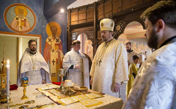 Le métropolite Nestor a célébré la Divine Liturgie au Séminaire orthodoxe russe